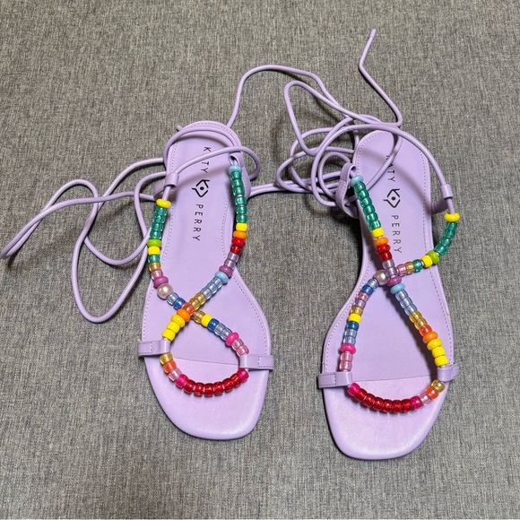 Katy Perry Women's The Halie Bead Sandal Flat, Size 9 - Picture 4 of 9